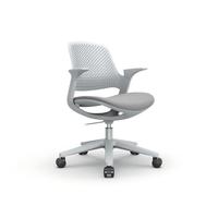 Chaise de bureau ergonomique réglable en hauteur, pivotante, avec accoudoirs, pour espace de travail moderne à domicile, couleurs au choix
