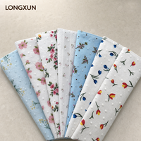 Tissu en coton pour jupe midi et maxi, 100% pur coton, jacquard à motifs floraux, tissé, en vrac, pour vêtements féminins, robes et chemises