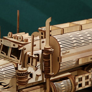 Modèle en bois à assembler de petite taille, jouets d'assemblage manuel DIY, puzzle de voiture en bois 3D - Product Image 4