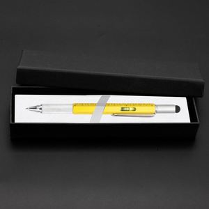 Portable 6 in One Multi-Functional Engineering <b>Pen</b> Metal Screwdriver Level Ruler Touch Stylus - Product Image 2