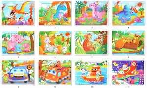 12 Mảnh Ghép Hình Hoạt Hình Động Vật Cho Trẻ Em Bằng Gỗ, Đồ Chơi Giáo Dục Sớm Bằng Gỗ - Product Image 5