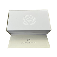 Boîtes de montres de luxe à la mode avec logo personnalisé Fleur éternelle Rose Bijoux Boîte d'emballage cadeau Éponge pour mariage Saint Valentin