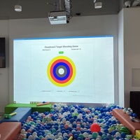 Juego de Simulación de Tiro con Arco en Interiores, Entrenamiento de Tiro al Blanco, Tiro con Arco de Precisión, Pared de Proyección Táctil Interactiva WEDIDIT FT8