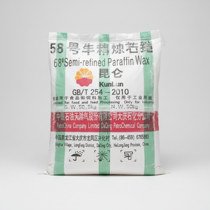 Fournisseurs en vrac Plaque de marque Kunlun 60 Cire Cire de soja industrielle Cire de paraffine blanche solide entièrement raffinée - Product Image 1