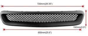 Grille de calandre avant en maille pour CX DX EX LX Type R, remplacement de la calandre avant, kit de décoration de pare-chocs avant, années 1999 à 2000 - Product Image 2