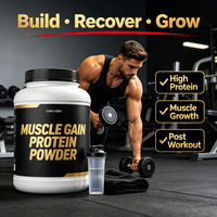 Poudre hyperprotéinée pour la prise de masse musculaire après l'entraînement, supplément nutritionnel sportif pour athlètes, étiquette personnalisée OEM ODM