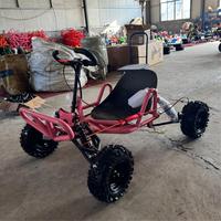 Kart à moteur à essence tout-terrain 90CC à deux temps pour adultes et adolescents