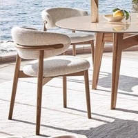Nordique Moderne De Luxe En Bois Restaurant À Manger Chaises Hôtel Cuisine Salon Café Table Ergonomique Événement Banquet Designer