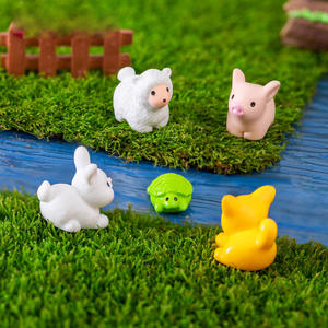 Figurines d'animaux super miniatures peintes Renard Chat Écureuil Mignons Petits Modèles <span class=keywords><strong>de</strong></span> décoration <span class=keywords><strong>de</strong></span> terrarium DIY Ornements <span class=keywords><strong>de</strong></span> fée Kit d'accessoires - Product Image 5