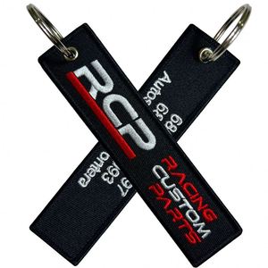 Modern Design <b>Custom</b> Logo Letter Soft Flexible Strap Jettag Purse Embroidery Keychain for Car <b>Key</b> - Product Image 1