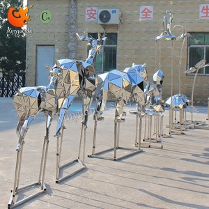 Lớn thép không gỉ <span class=keywords><strong>h</strong></span>ình <span class=keywords><strong>h</strong></span>ọc báo điêu khắc cảnh quan ngoài trời thương mại Plaza kim loại nghệ thuật cài đặt đánh bóng kỹ thuật - Product Image 6