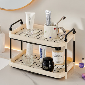 Cup Storage Rack Rectangular Cream Color Water Resistant Desktop <b>Tea</b> Cup Holder <b>Standing</b> Type - Product Image 3
