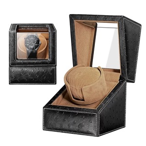 M & Q prezzo di vendita caldo orologio Shaker personalizzato per <span class=keywords><strong>orologi</strong></span> meccanici per uso domestico o <span class=keywords><strong>collezione</strong></span> marrone orologio singolo avvolgitore automatico - Product Image 2
