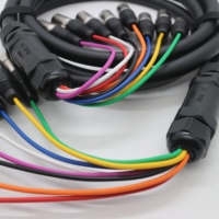 Câbles DMX 8 canaux coaxiaux XLR mâle-femelle pour microphone et éclairage de scène (gaine en PVC)