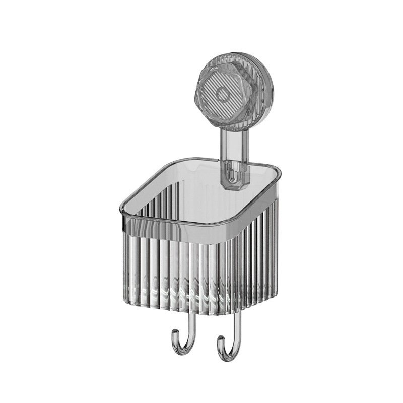 Support de rangement à ventouse-petite taille-gris