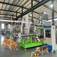 Ligne de production automatique d'aliments pour animaux de compagnie, usine de fabrication d'aliments secs pour chats et chiens de grande capacité, machine industrielle de fabrication d'aliments pour chiens et chats