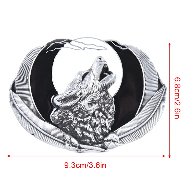 Wholesale Custom Logo Fashion Western Blank Zinc Alloy Mens Woman Silver Plated Belt Buckle