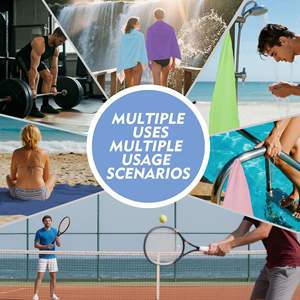 Toalla Multiusos para el Hogar, de Color Sólido, Tejida en Microfibra, de Secado Rápido, Ecológica, Portátil, Cuadrada, Lavable a Máquina - Product Image 4