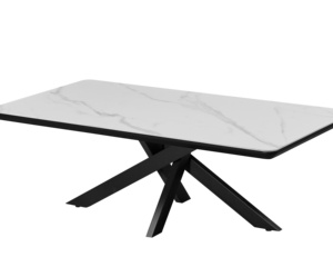 Mesa de comedor plegable con efecto de mármol, la fábrica china suministra directamente mesa de comedor de extensión nórdica y sillas de melamina MDF - Product Image 3