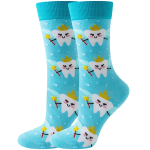 <span class=keywords><strong>Chaussettes</strong></span> fantaisie en gros, motif fruits colorés et amusants, en coton, mi-mollet, unisexe, mignonnes, style dessin animé - Product Image 1