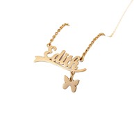 Collier personnalisé en acier inoxydable, design classique, collier de haute qualité avec lettres personnalisées pour femmes et hommes