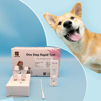 Kit de Prueba Rápida Combinada CPV CCV Ag, Antígeno del Coronavirus y Parvovirus Canino 2 en 1, Diagnóstico Veterinario para Perros, 10 Minutos, Muestras de Heces, ISO13485