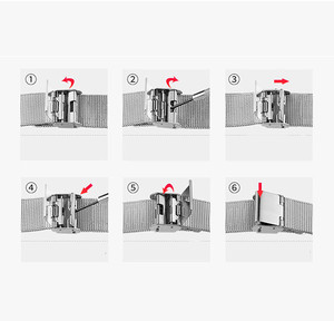 Forwelleny <span class=keywords><strong>Metal</strong></span> Acero Inoxidable Pulsera Milanesa <span class=keywords><strong>Correa</strong></span> Pulsera Pulseras para Xiaomi <span class=keywords><strong>Mi</strong></span> <span class=keywords><strong>Band</strong></span> 3 4 5 <span class=keywords><strong>6</strong></span> 7 - Product Image 5