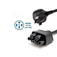 Adaptateur NTO NEMA 14-50 pour NACS Tesla Gen 2, chargeur mobile portable en parfait état avec prise 220V, prise EV 16 ampères