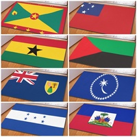 Tapis de porte décoratif avec drapeau national 40*60cm, tapis de sol flexible antidérapant en polyester, parfait pour les cadeaux et la décoration de la maison