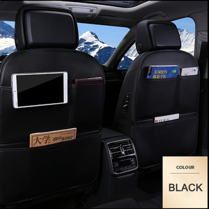Tapis de protection anti-rayures pour siège arrière de voiture, en cuir, premium, anti-rayures, anti-taches, avec poches d'organisation - Product Image 3