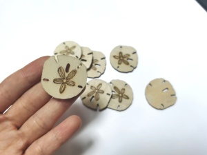 ที่ไม่ซ้ำกันแฮนด์เมดธรรมชาติไม้ขนาดเล็กทรายดอลลาร์ของเล่น - Product Image 6