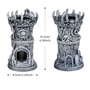 Torre de Dados Gótica Ojo Turco con Corona de Garra, Rodador de Dados de Resina Pintado a Mano para Accesorios de Juegos de Mesa RPG Poliédricos - Product Image 2