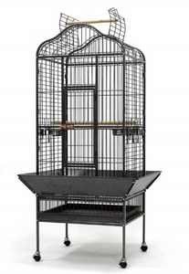 Presa di fabbrica grande gabbia per uccelli in metallo battuto nuovo Design Open Play Top per pappagallo e canarino allevamento gabbia per animali domestici - Product Image 6