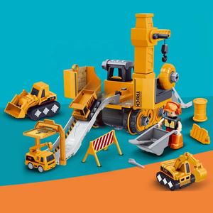 Vente <span class=keywords><strong>en</strong></span> gros, bricolage, véhicule d'ingénierie, scène, jouet pour enfants, camion de construction, grue d'exploitation, voiture d'ingénierie à tige pour enfants - Product Image 2