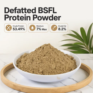Vente directe usine – Poudre de larves de mouches soldat noires dégraissées, 58 % de protéines, additifs alimentaires de qualité supérieure pour poissons, porcs, bovins, reptiles - Product Image 5