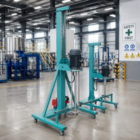 Homogénéisateur émulsifiant à cisaillement haute vitesse 3 KW 220V pour laboratoire, moteur AC, levage électrique, SUS304, capacité 200L, mélange de produits alimentaires et chimiques
