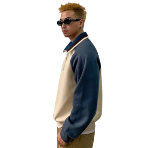 Pull en molleton à col montant coloré pour homme, chaud pour l'hiver, fabrication OEM ODM - Product Image 5
