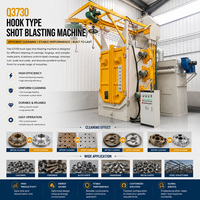 Machine de sablage pour pièces automobiles, crochets, supports, moteurs, boîtes de vitesses, pompes, blocs moteur Q37, avec structure soudée, rotation, brunissage et ébavurage