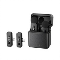 Microphone Lavalier Sans Fil BOYA BY-V3 BY-V30 BY-V35 2.4G Double Canal Anti-Bruit à Clipser pour Téléphone, Appareil Photo, Vlog, Diffusion en Direct