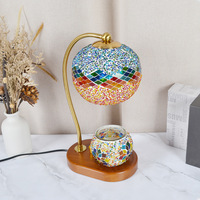 Lampe à bougie fondante romantique nordique, lampe d'aromathérapie vintage pour chambre à coucher, lampe de table haut de gamme décorative