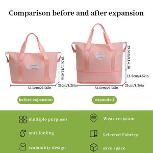 Sac de voyage extensible imperméable, sac de week-end pour la gym, le sport, le fitness, le yoga - Product Image 3