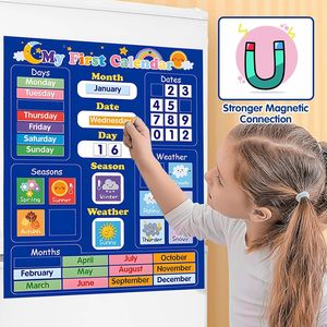 Learning Kids Magnetic <b>Pocket</b> Chart Classroom Daily Calendar Monthly Educational Charts for Preschool Magnetic <b>Pocket</b> Chart - Product Image 4