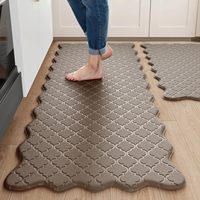 Tapis de cuisine modernes en PVC à bord festonné et gaufré, anti-fatigue, antidérapants et amortis pour le confort en position debout