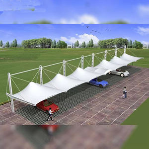 Carpa de Garaje con Estructura de Membrana, Cobertizo para Garaje, Toldo para Estacionamiento, Carport, Cubierta para Auto - Product Image 6