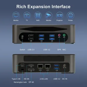 Hystou OEM Embedded <strong>Computer</strong> 2.5G LAN Ports <strong>WiFi</strong> 6 for Bluetooth 5.2 6000Mbps 64GB DDR5 RAM 6USB3.2 Mini <strong>Desktop</strong> PC New Windows - Product Image 3