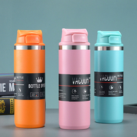 Mug de voyage classique personnalisé à action de déclenchement, 16 OZ, tasse à double paroi isolée, sport, extérieur, portable, gobelet à café de voyage