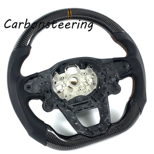 Accesorios para SEAT, Volante de Coche Personalizado de Fibra de Carbono para SEAT Leon MK4 <span class=keywords><strong>CUPRA</strong></span> Leon Sportstourer <span class=keywords><strong>Formentor</strong></span> VZ, Estilo D-Shape - Product Image 2