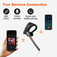 Écouteurs mains libres V5.2 en gros, nouvelle oreillette Bluetooth Bee M50 avec réduction de bruit AptX et micro pour iPhone, Android, chauffeurs de camion et de bus