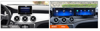 Radio para Auto con CarPlay y Android 14 de 25.6 Pulgadas para Benz GLA X156 NTG5.0 2013-2018, Pantalla Multimedia, Reproductor Estéreo, GPS, Unidad Principal