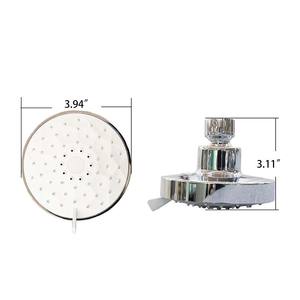 Cabezal de Ducha Superpotente con 4 Velocidades, Juego de Ducha de Lluvia y Masaje, Rociador Superior Redondo, Material ABS - Product Image 2